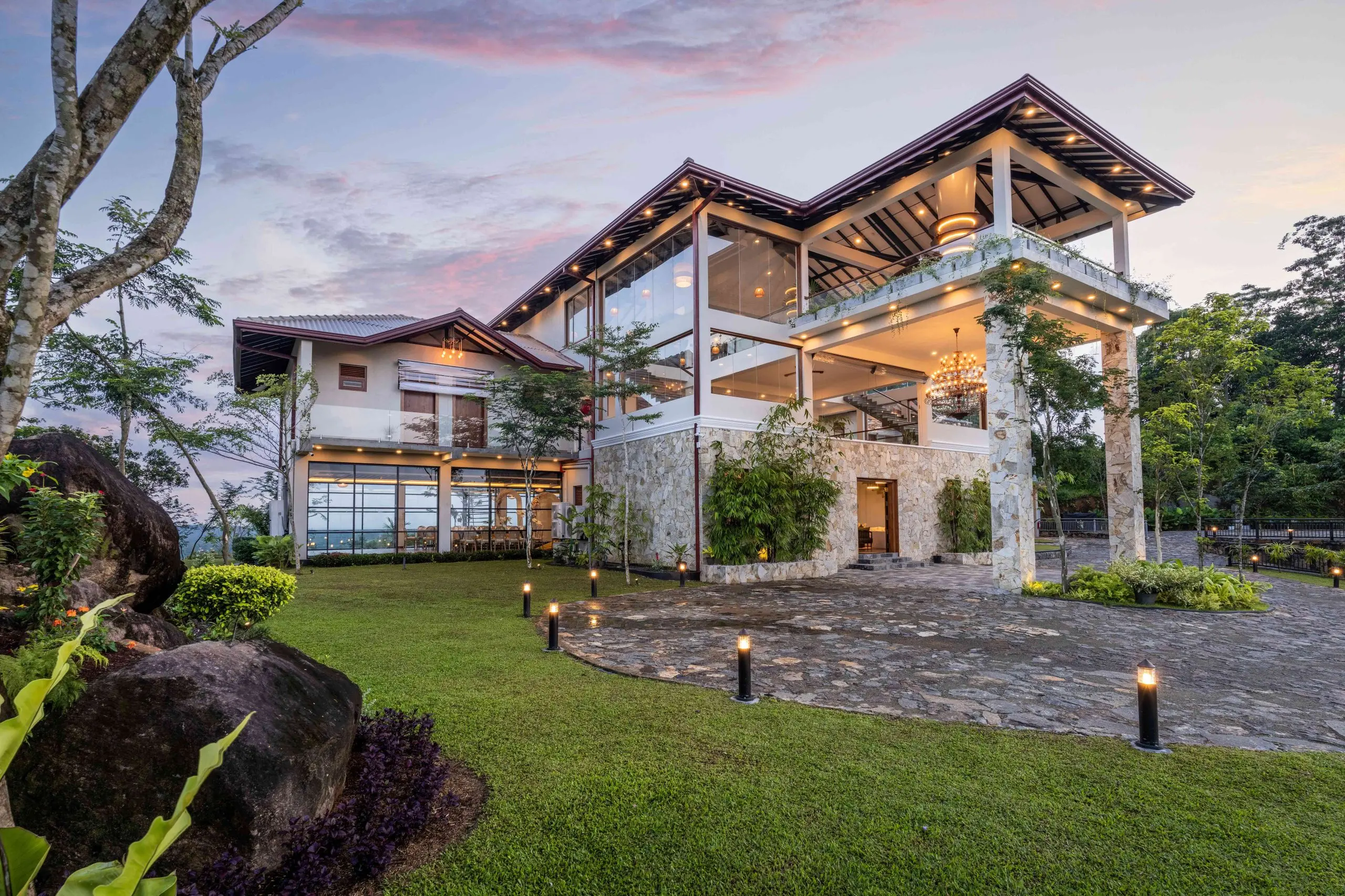 Zen-inspired architecture blending with nature